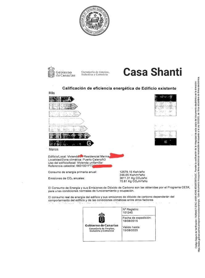 Vivienda Vacacional Casa Shanti 卡列罗港 外观 照片